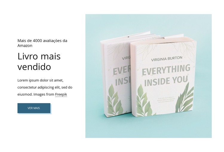 Livro mais vendido Template CSS