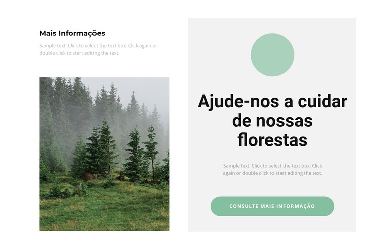 Cuidar da floresta Template CSS