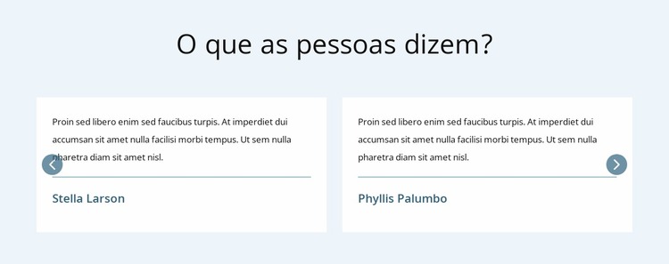 O que as pessoas dizem Template Joomla