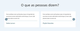 What People Say - Inspiração De Tema WordPress