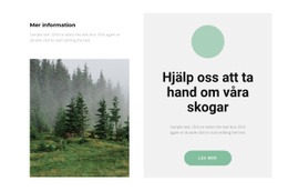 Premium WordPress-Tema För Ta Hand Om Skogen