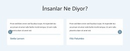 What People Say - Kullanımı Kolay HTML5 Şablonu