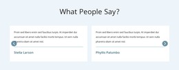 What People Say WordPress Theme