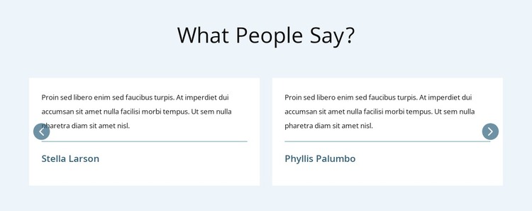 What people say WordPress Theme