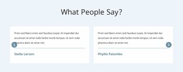 What People Say - WordPress Website Builder