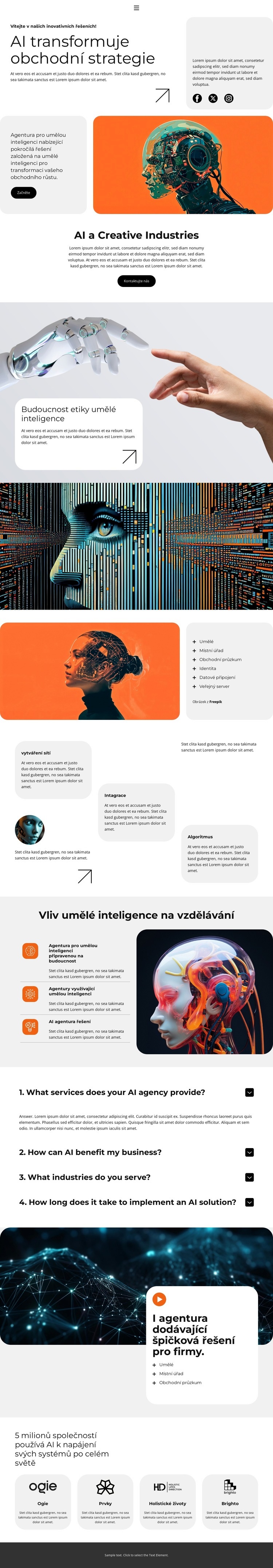 Inteligentní města poháněná umělou inteligencí Šablona