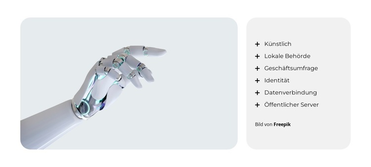 KI-gestützte Agenturen Website-Vorlage