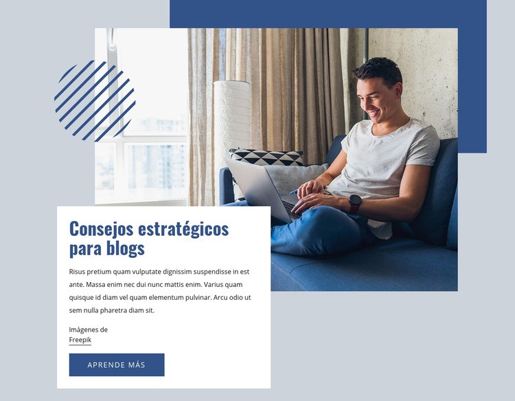 Consejos de estrategia para blogs Creador de sitios web HTML