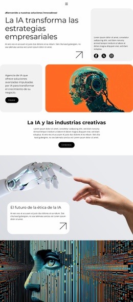 Ciudades inteligentes impulsadas por IA Plantillas de una página