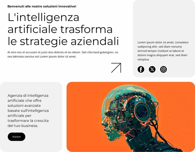 Soluzioni per agenzie di intelligenza artificiale Modello Joomla