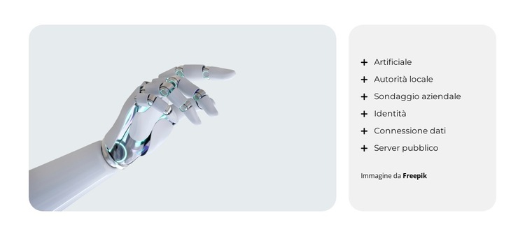 Agenzie basate sull'intelligenza artificiale Modello di sito Web