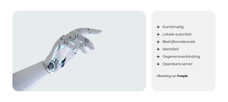 AI-aangedreven agentschappen Website sjabloon