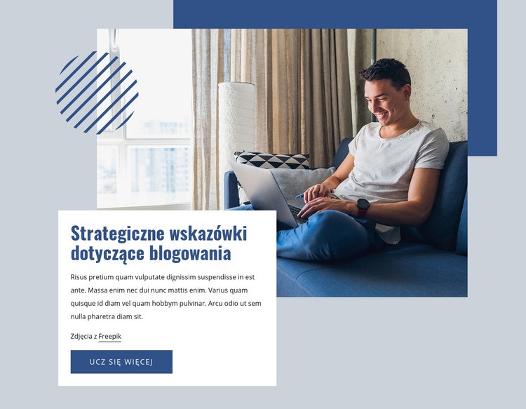 Wskazówki dotyczące strategii blogowania Szablony do tworzenia witryn internetowych