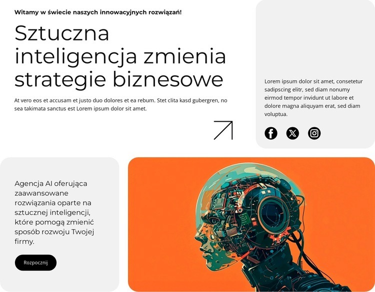 Rozwiązania agencji AI Szablon