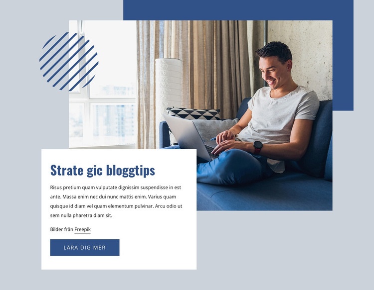 Strategi bloggtips WordPress -tema