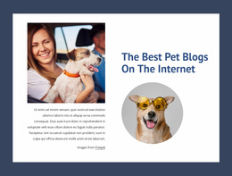 The Best Pet Blogs Homepage Design