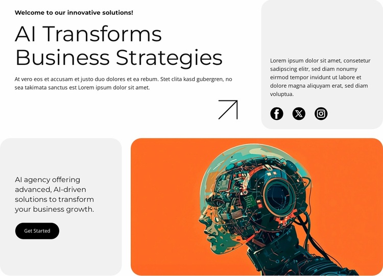 AI Agency Solutions Website Design