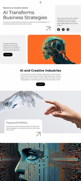 AI-Powered Smart Cities Website Mockups
