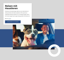 Reisen Mit Haustieren - HTML-Websitevorlage