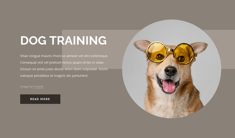 Dog training tips HTML Template