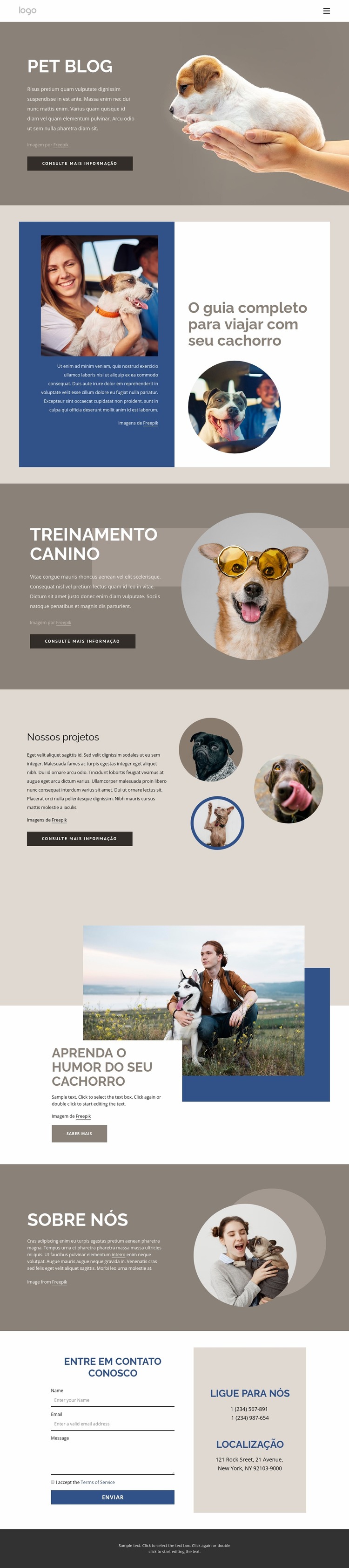 Pet Blog Template Joomla