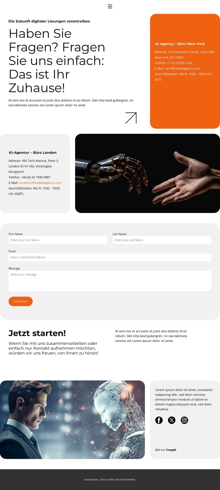 Intelligentes Wachstum fördern Website-Vorlage