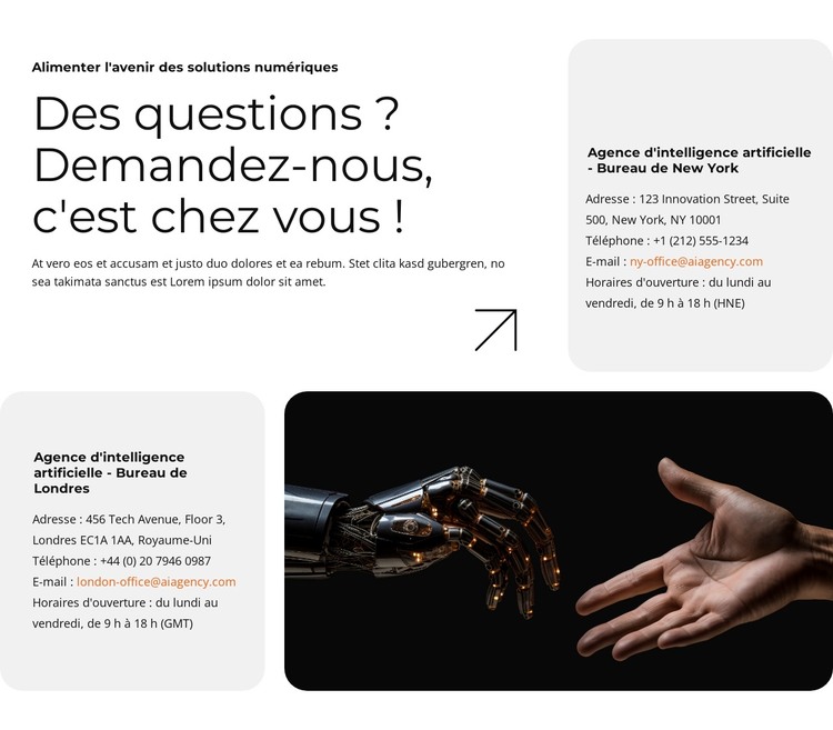 Des entreprises plus intelligentes grâce à l'IA Modèle HTML