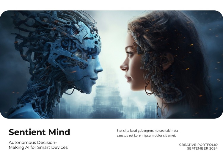 Transforming with Intelligence HTML Template