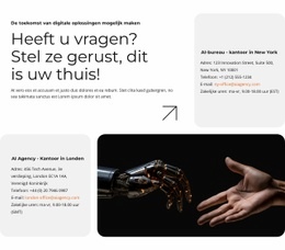 Slimmer Zakendoen Met AI - HTML5-Paginasjabloon