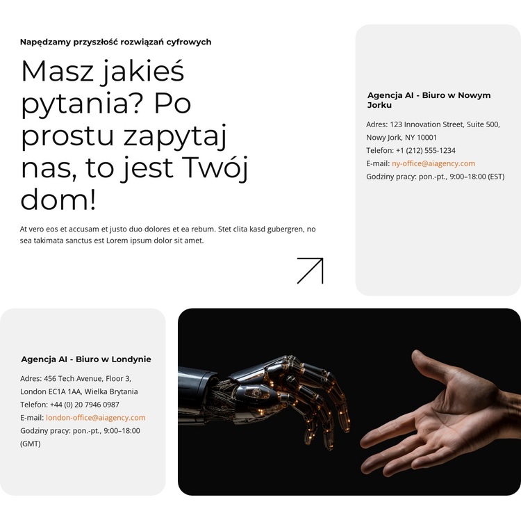 Inteligentniejszy biznes dzięki AI Motyw WordPress