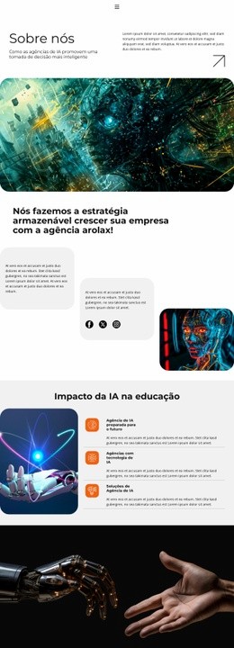 Soluções De IA Liberadas - Stunning HTML Page Builder