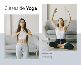 Clases De Yoga Online - Plantilla De Página De Destino