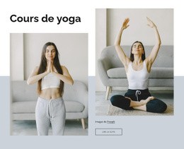 Cours De Yoga En Ligne - Créateur De Sites Web Fonctionnels