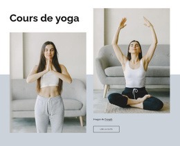 Cours De Yoga En Ligne - HTML Website Creator