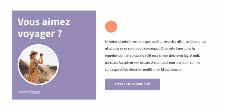 Astuces de voyage Créateur de site Web HTML