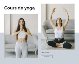 Maquette De Site Web Gratuite Pour Cours De Yoga En Ligne