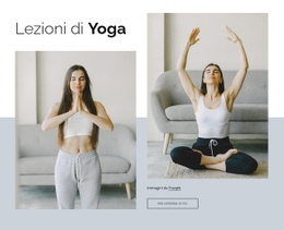 Mockup Di Sito Web Gratuito Per Corsi Di Yoga Online