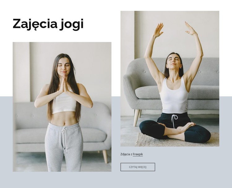 Zajęcia jogi online Szablon CSS