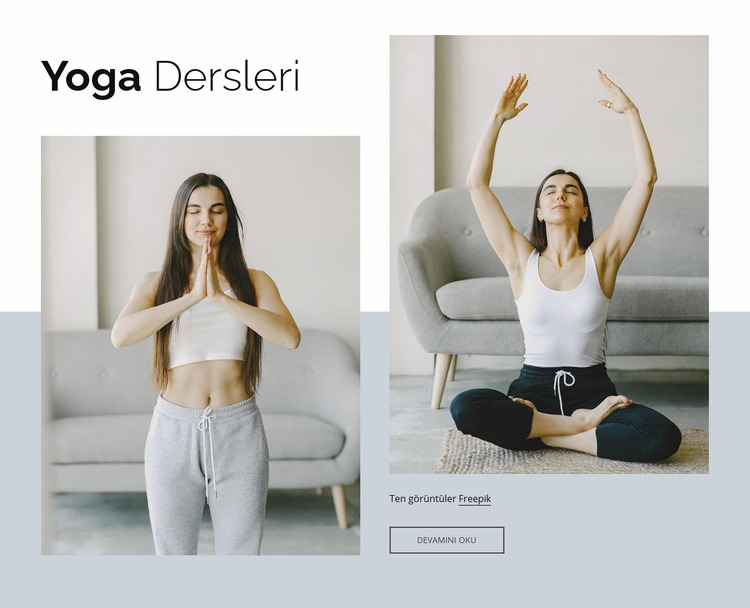 Çevrimiçi yoga dersleri Joomla Şablonu