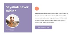 Seyahat Ipuçları Için Sayfa Düzeni