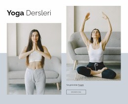 Çevrimiçi Yoga Dersleri Için Ücretsiz Web Sitesi Modeli