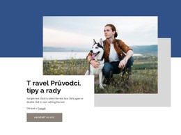 Prémiový Design Webových Stránek Pro Cestovní Průvodci A Rady