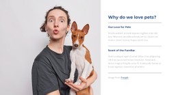 Page HTML For We Love Pets