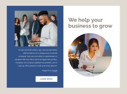 Helping Businesses Grow Template HTML CSS Responsive