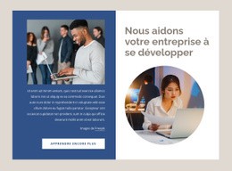 Aider Les Entreprises À Se Développer - HTML Web Page Builder