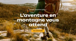 L'Aventure En Montagne Vous Attend Modèle Pleine Largeur