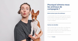 Superbe Modèle Joomla Pour Nous Aimons Les Animaux