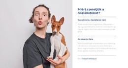Szeretjük A Háziállatokat - Alap HTML-Sablon