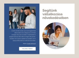 Segíti A Vállalkozások Növekedését - Rendszerindító Sablon