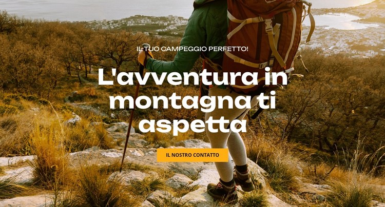 L'avventura in montagna ti aspetta Modello CSS